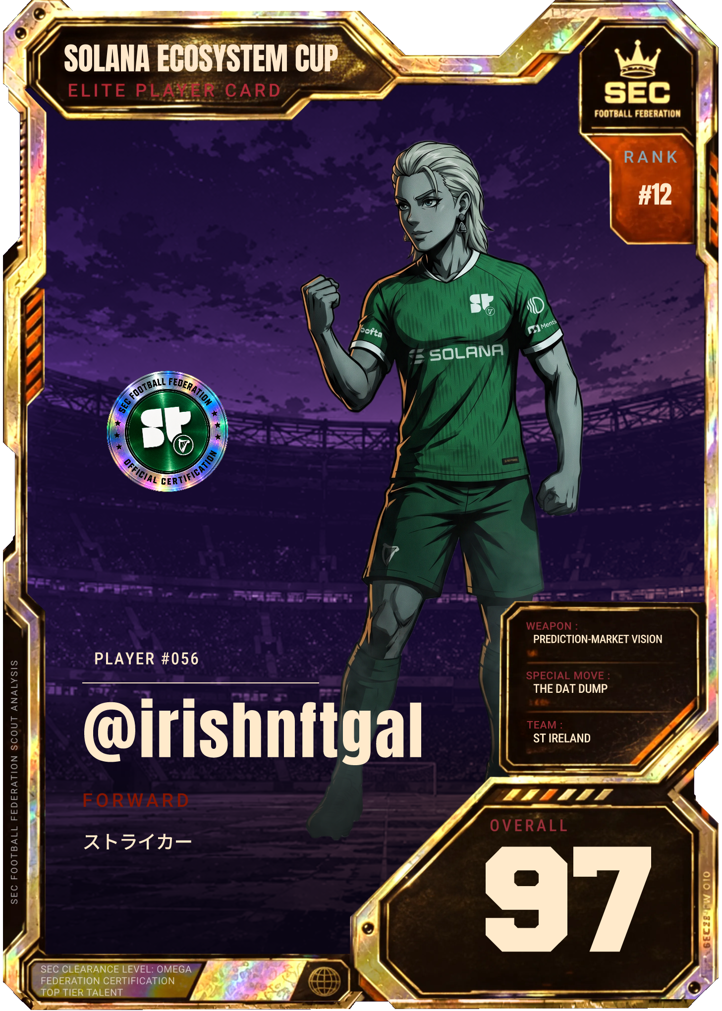 @irishnftgal's Solana Ecosystem Cup card